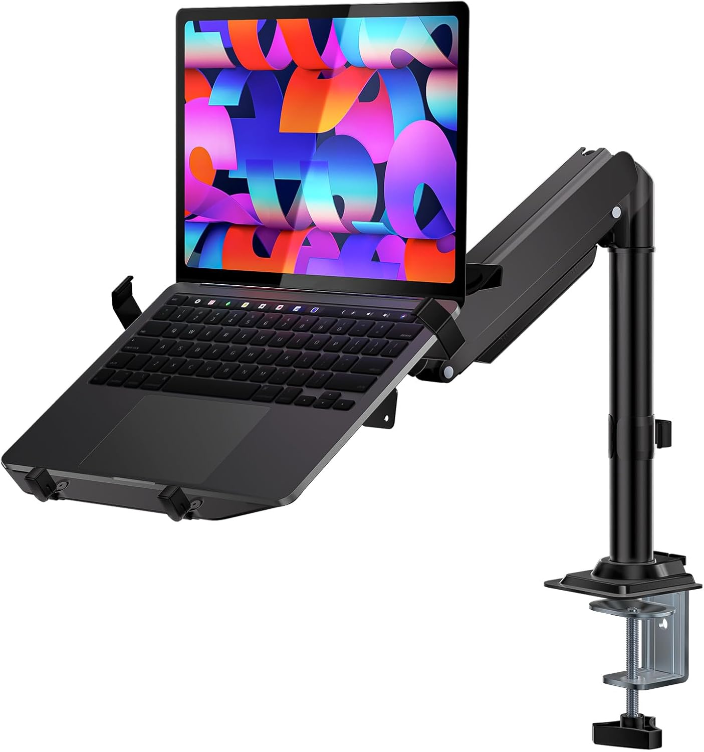 WALI Laptop Tray Desk Mount for 10-15.6 Inch Notebooks