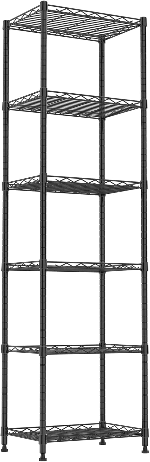 REGILLER 6 Wire Shelving Steel Storage Rack for Kitchen and More