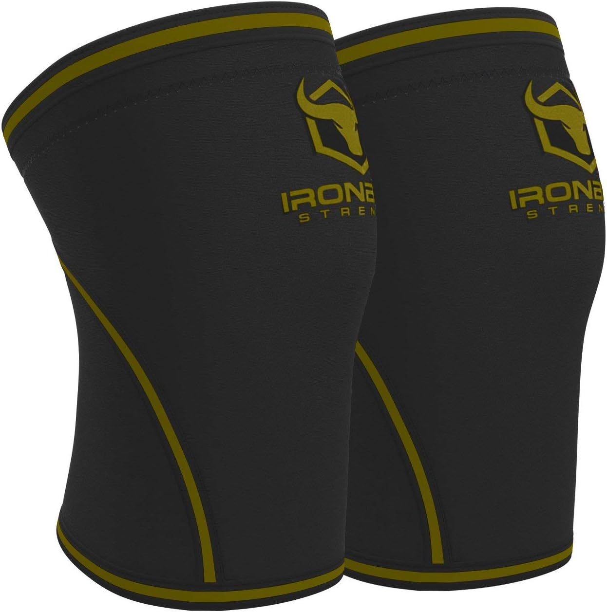 Iron Bull Strength 7mm Knee Sleeves for Weightlifting Support