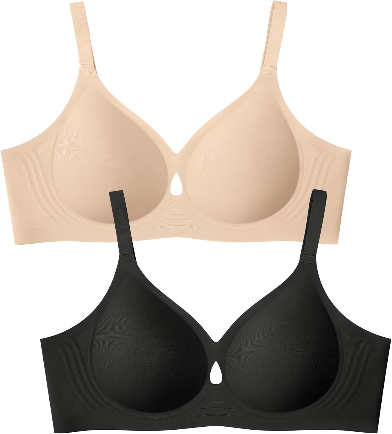 Wireless Bras for Women No Underwire Seamless Push Up Bralettes