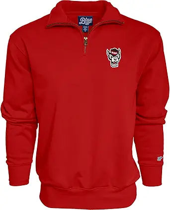 NC State Wolfpack Men's Quarter Zip Sweatshirt by Blue 84