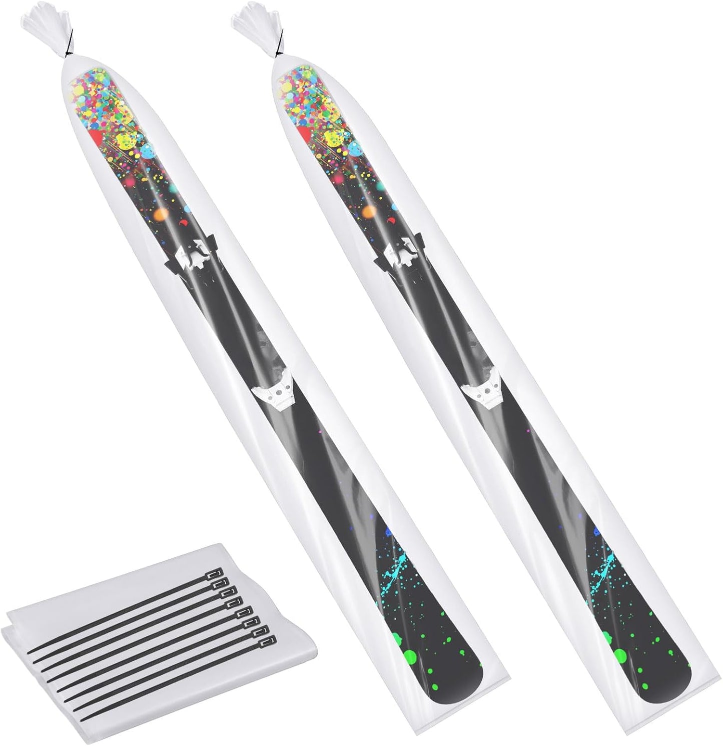 Youyole Ski Bag Set: 8 Pcs w/ Reusable Zip Ties - Perfect for Travel