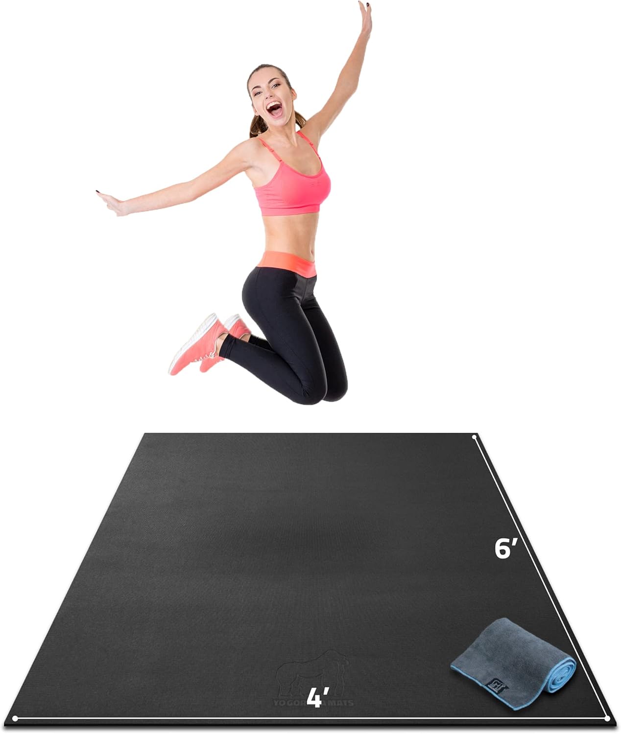 Gorilla Mats Premium Large Exercise Mat for Home Gym Flooring
