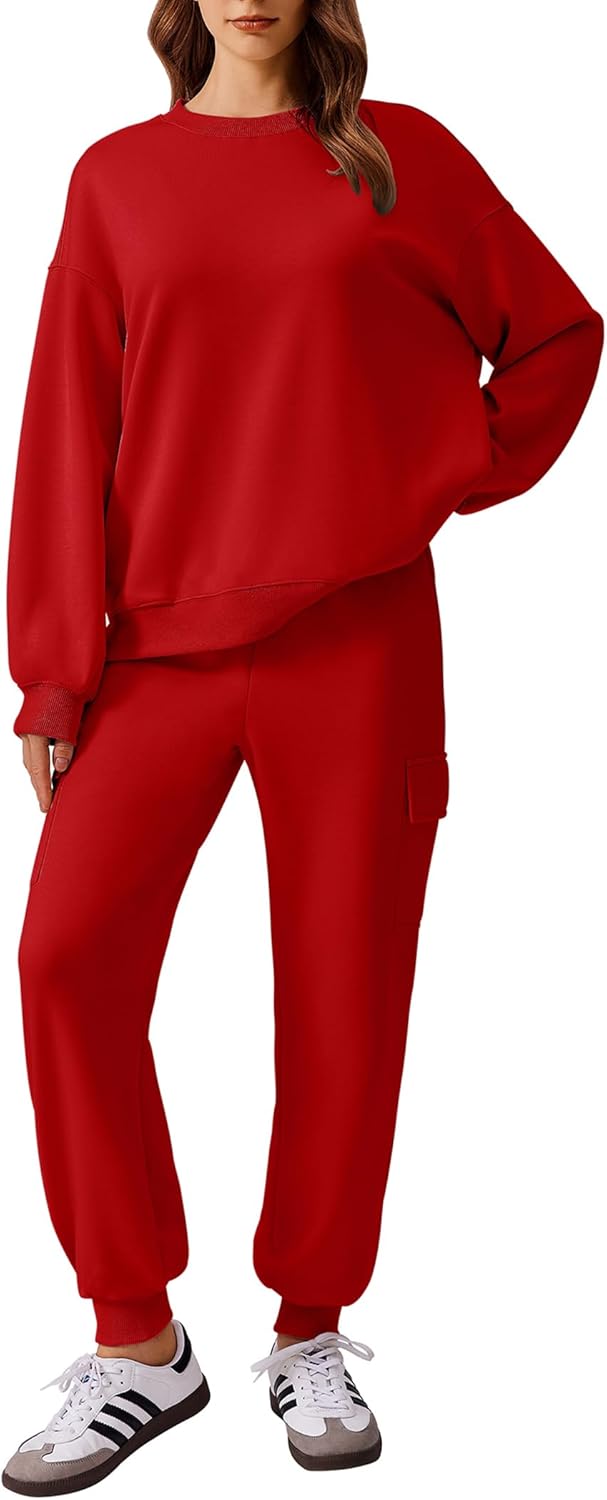 Stylish PINSPARK Two Piece Sets for Women with Cargo Joggers