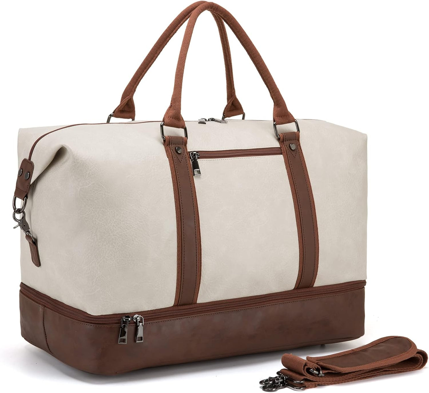 Weekender Overnight Bag with Shoe Pouch for Travel Convenience