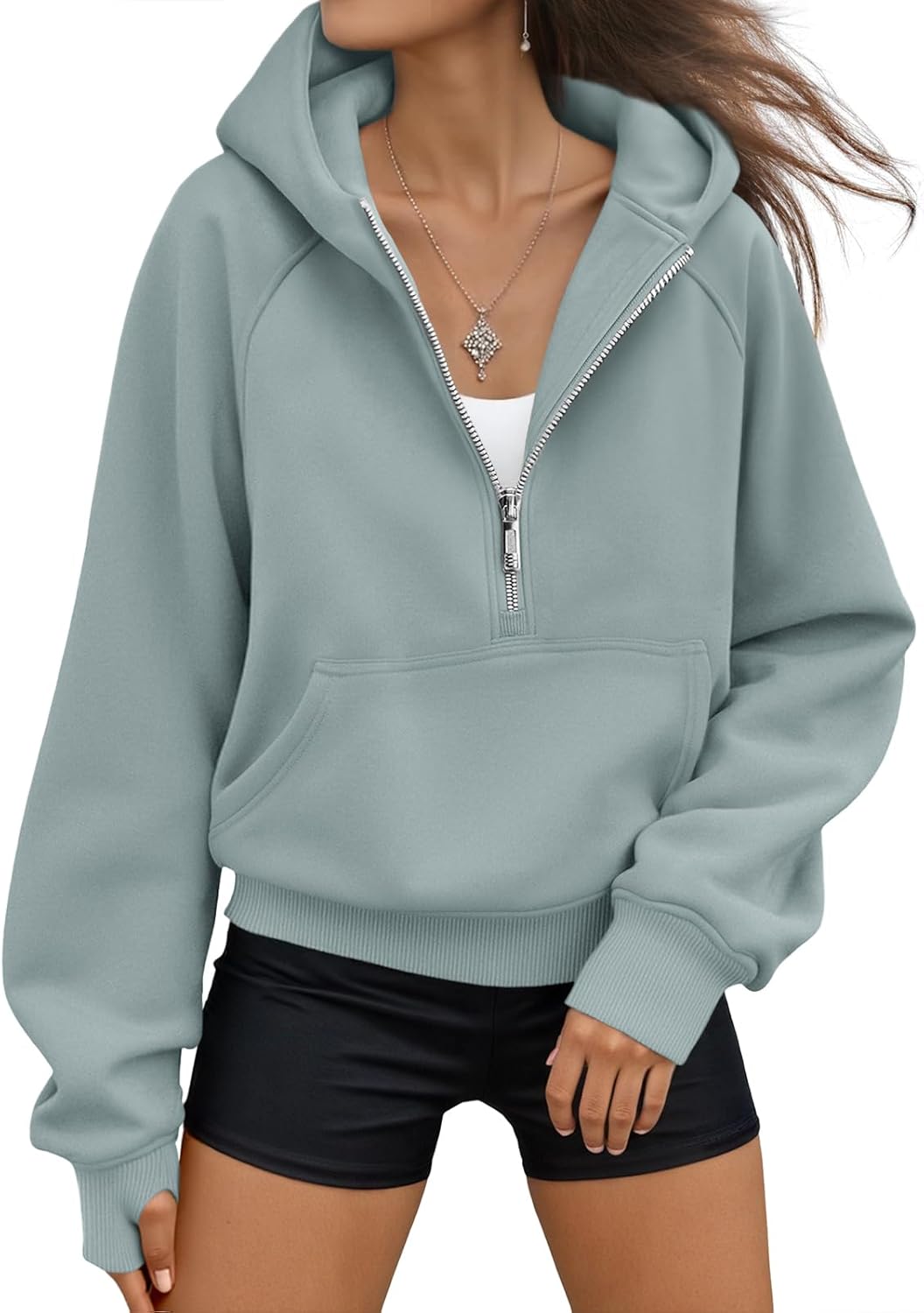 AUTOMET Womens Hoodies Fleece Zip Up Jackets for Fall Fashion