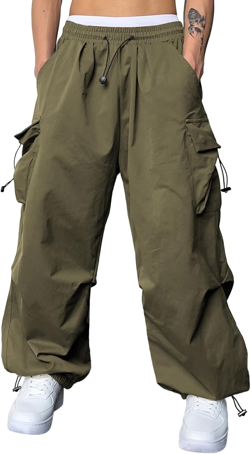 JMIERR Men's Baggy Cargo Pants for Trendy Streetwear Style