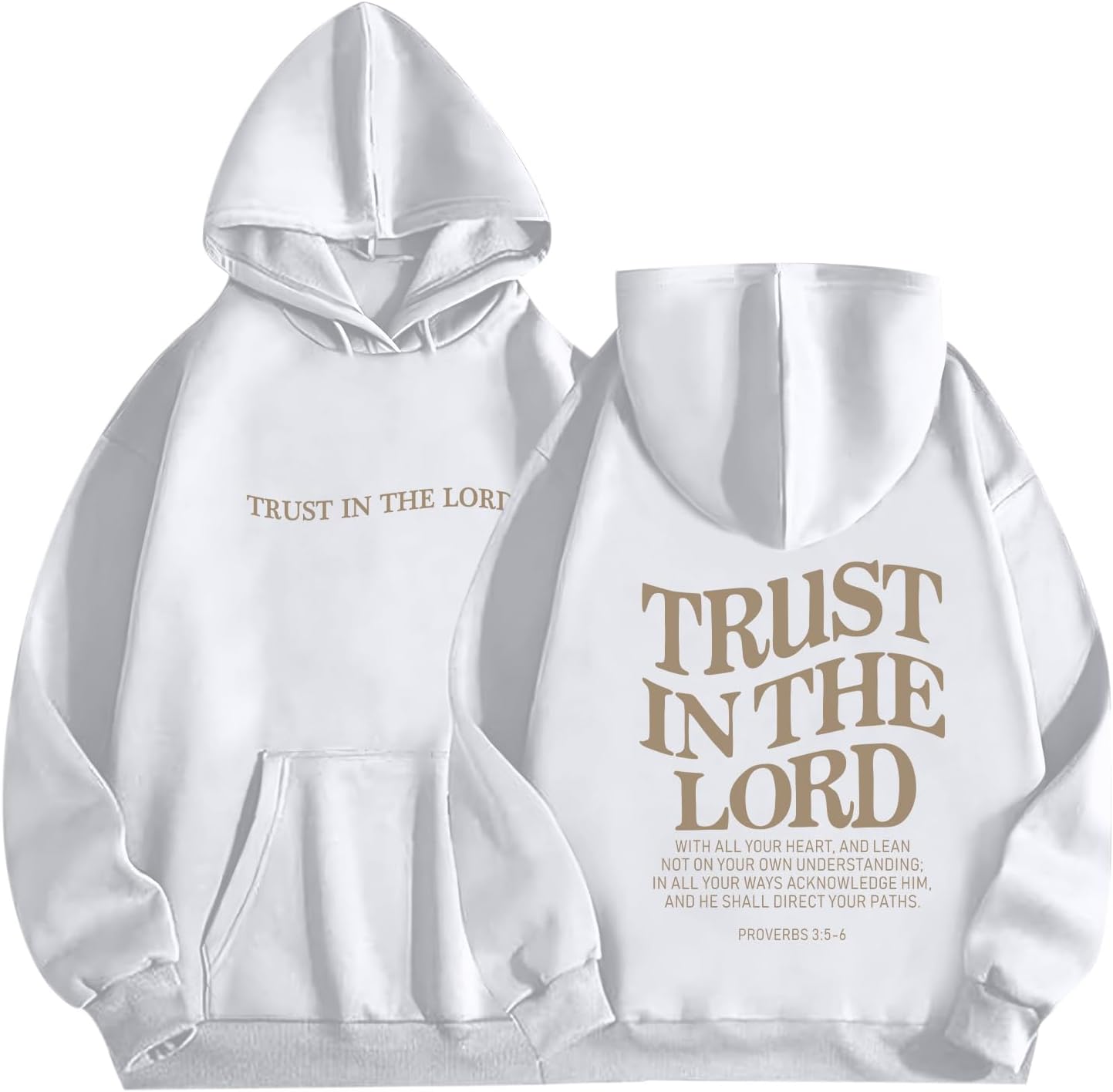 Trust In The Lord Graphic Hoodies for Women - Christian Sweatshirts