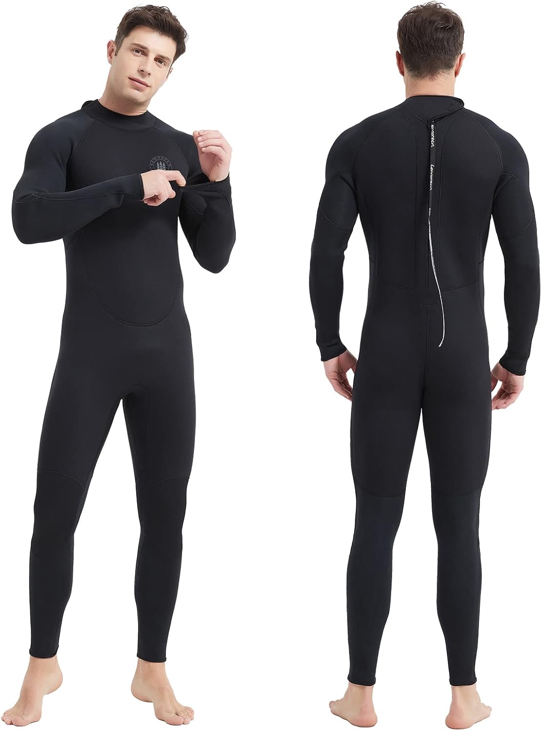 Lemorecn Men's Wetsuit 3/2mm and 5/4mm for Water Sports