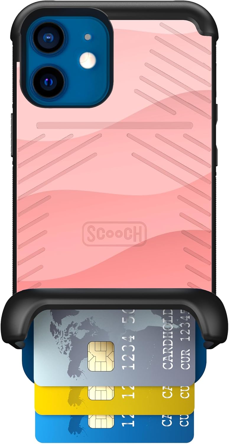 Scooch iPhone 12 Mini Case with Card Holder and Drop Protection