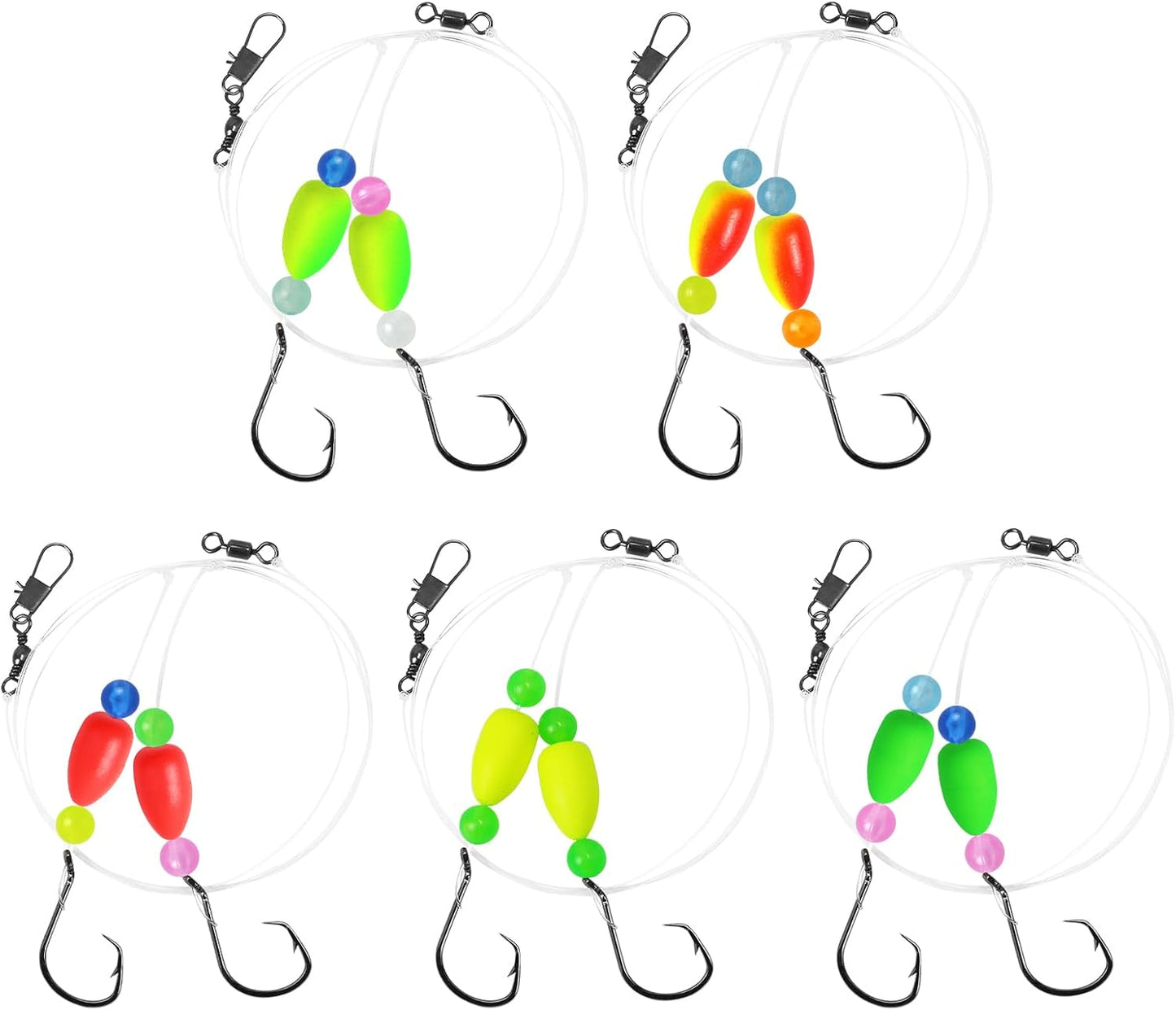Surf Fishing Pompano Rigs for Saltwater - Double Circle Hooks