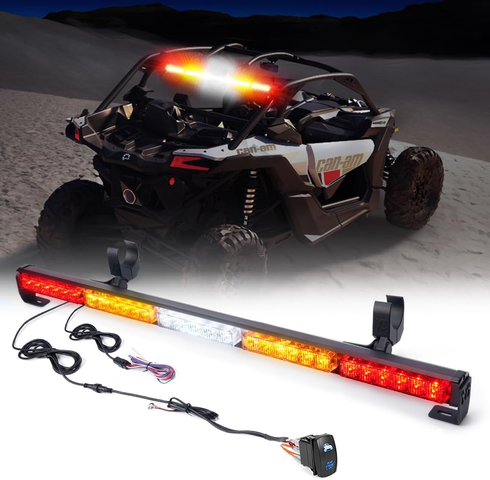 Xprite 30in Offroad LED Rear Chase Strobe Light Bar for UTVs