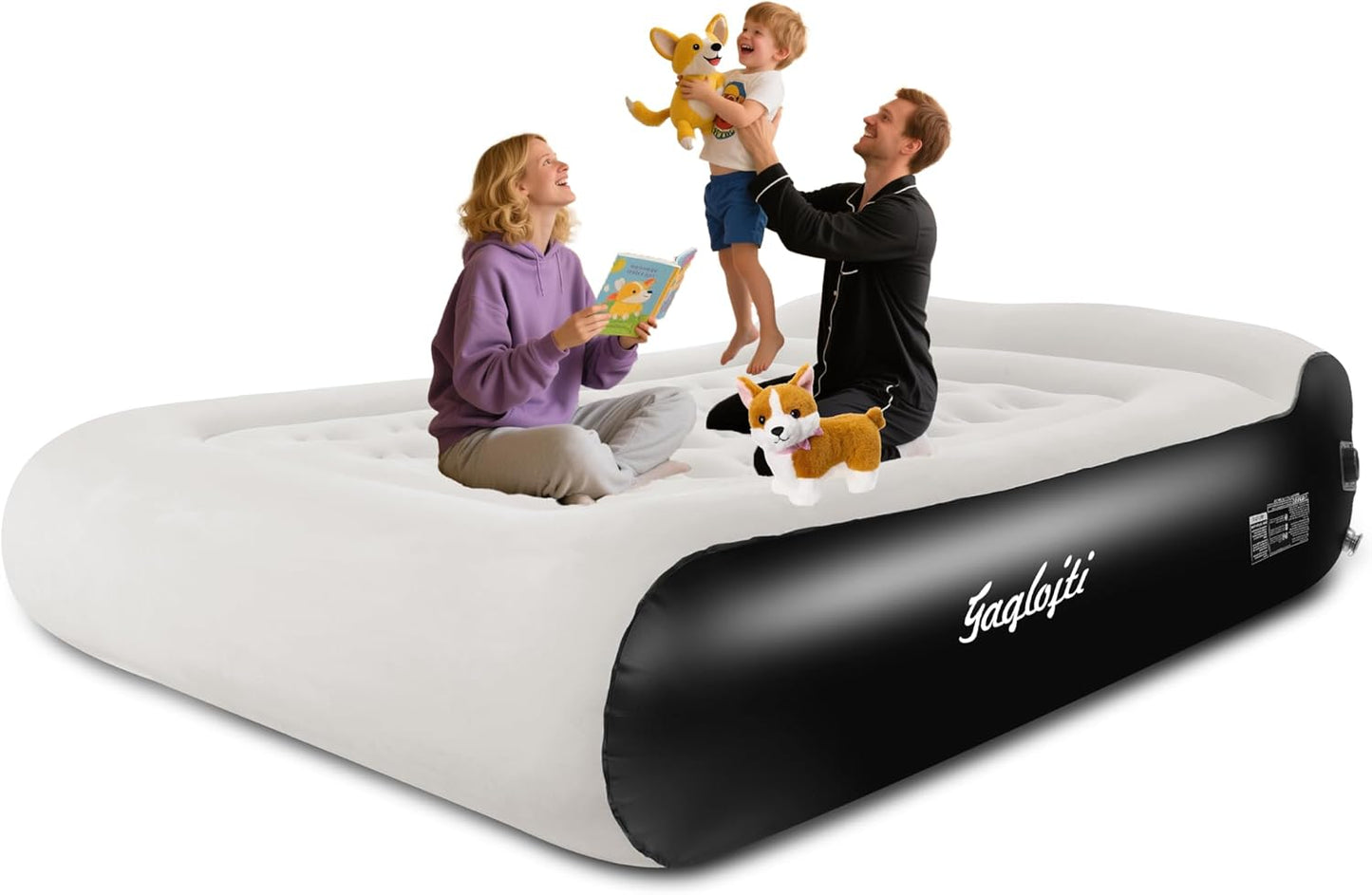 16 Inch Air Mattress Queen with Built in Pump for Comfort