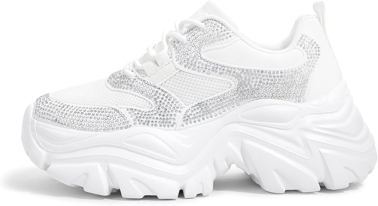 Chunky Sneakers for Women - Comfortable Platform Casual Shoes