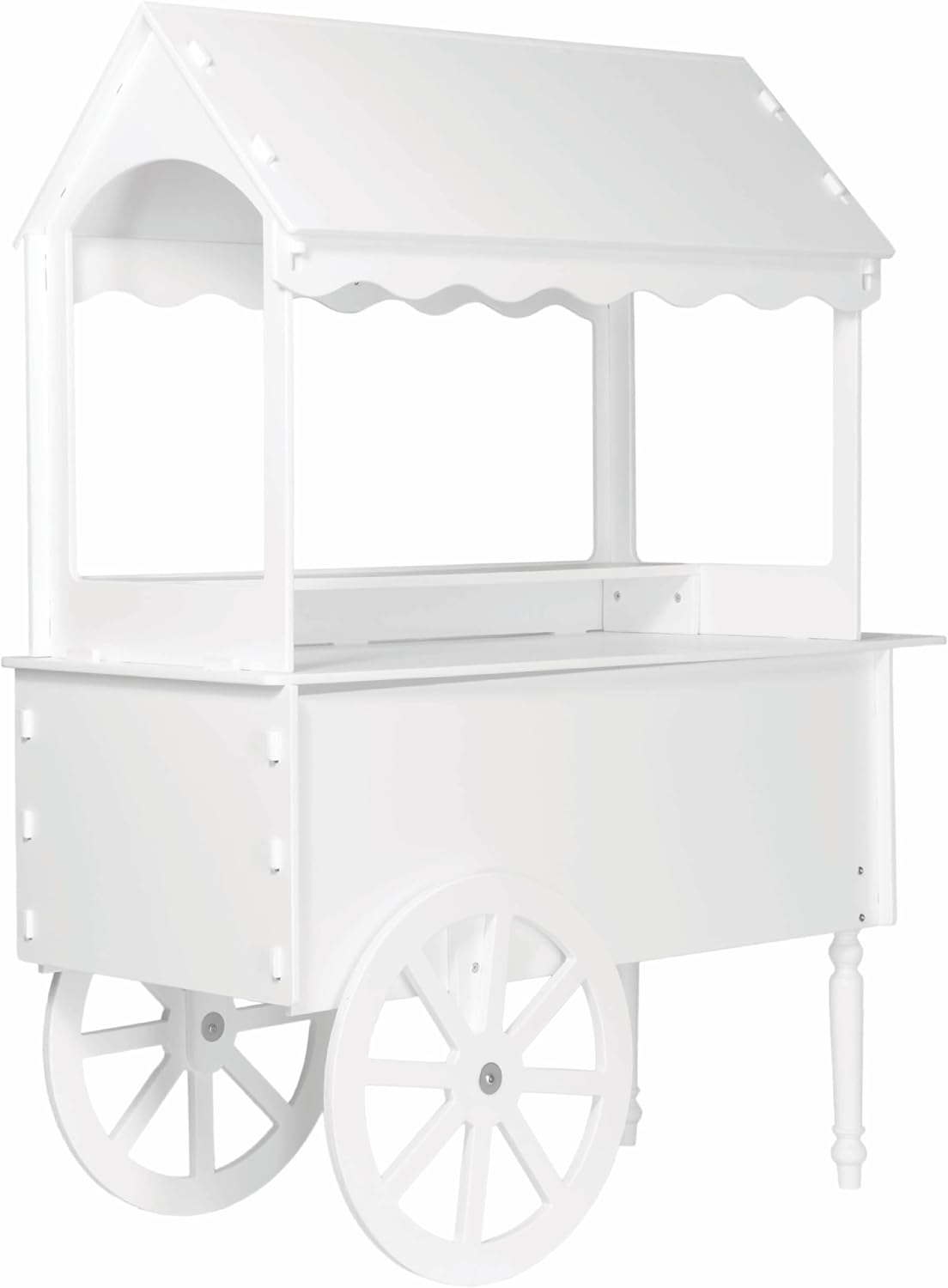 Vintage Candy Cart Display Stand with Wheels for Events