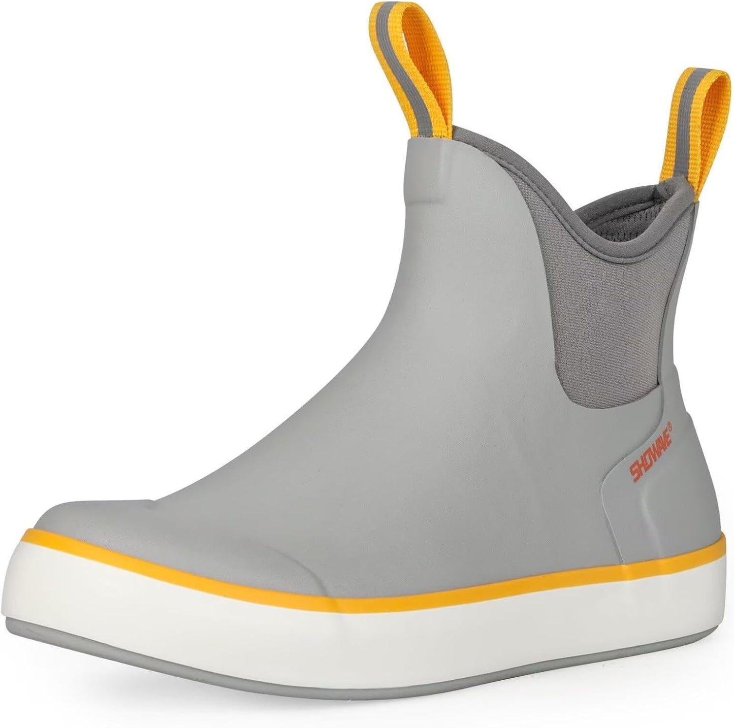 Showave Mens Deck Boots Waterproof Ankle Fishing Rubber Booties
