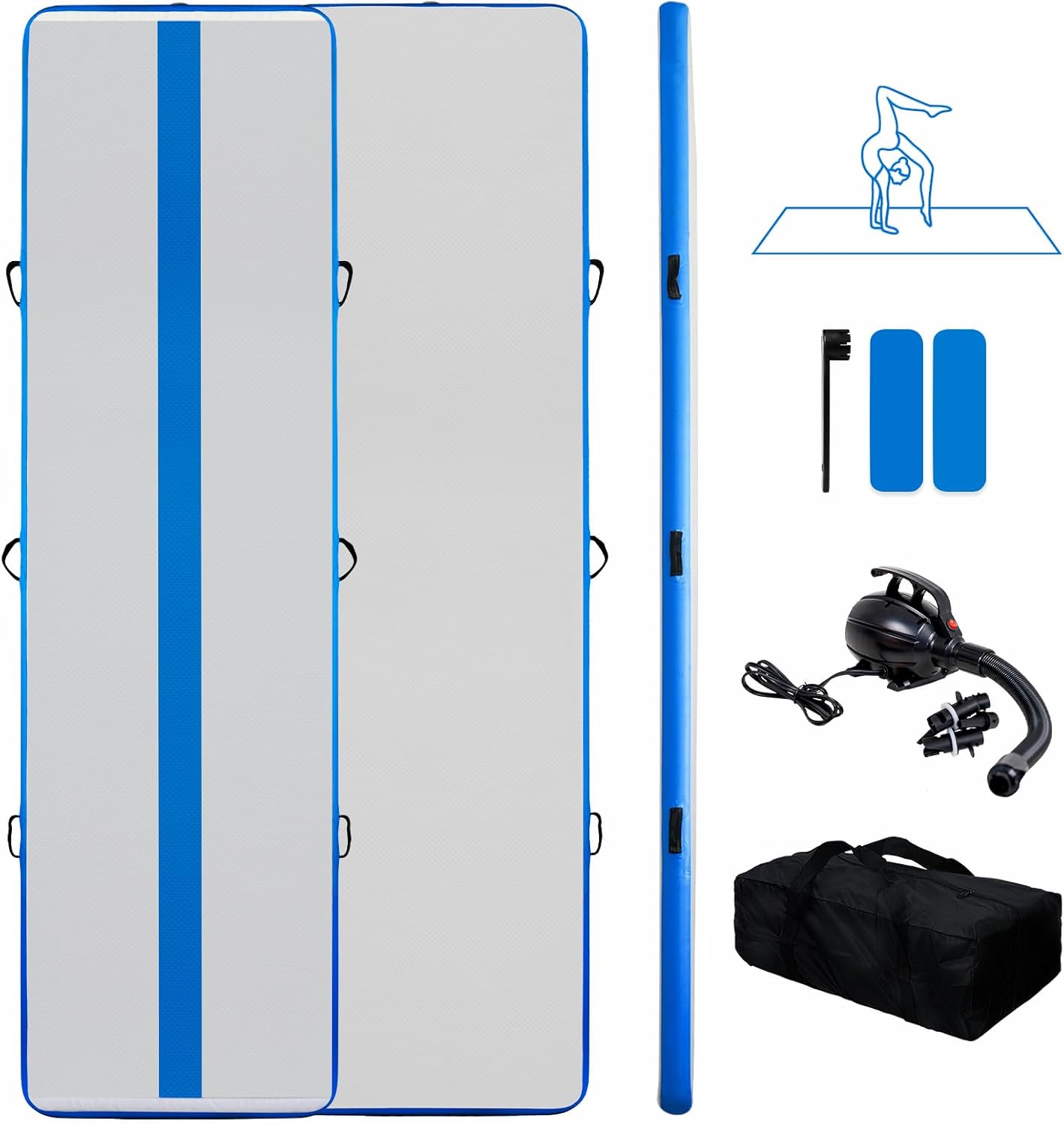 Tuxedo Sailor Inflatable Gymnastics Tumbling Mat for Training