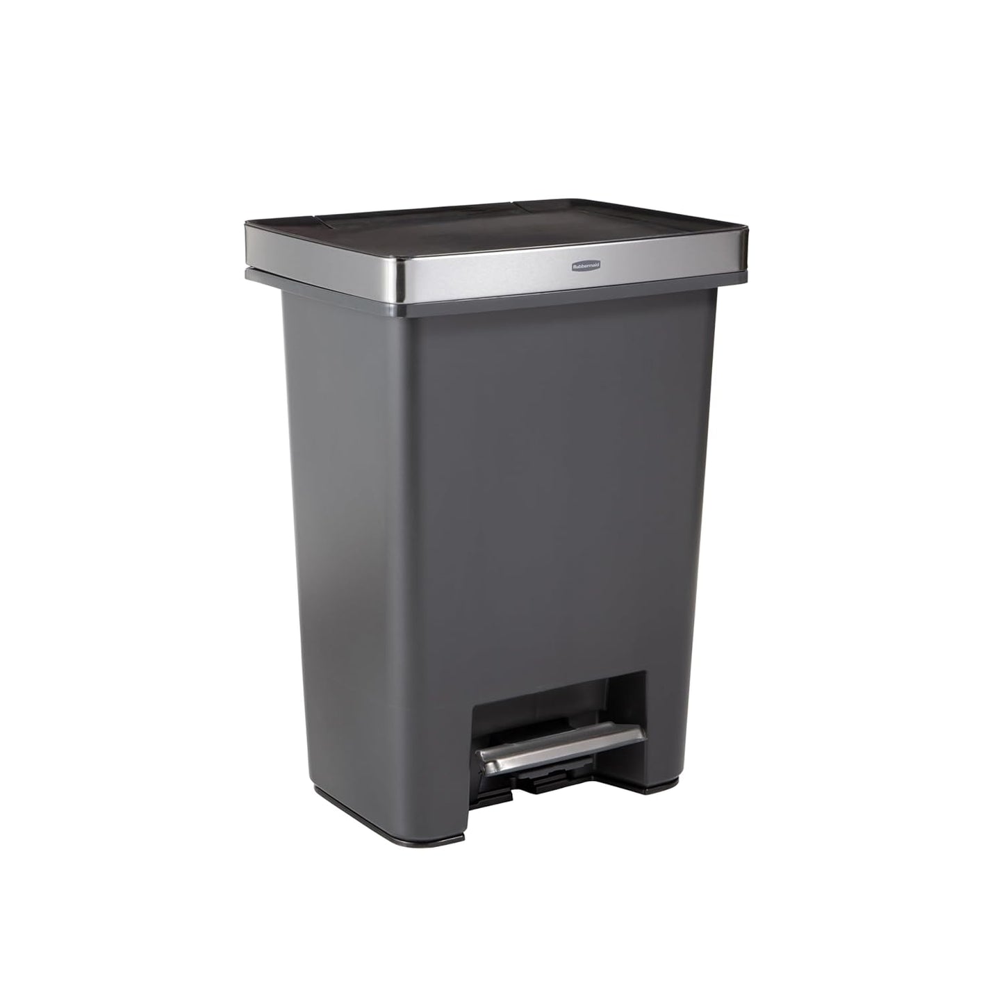 High-Capacity Step-On Trash Can for Home and Kitchen Use