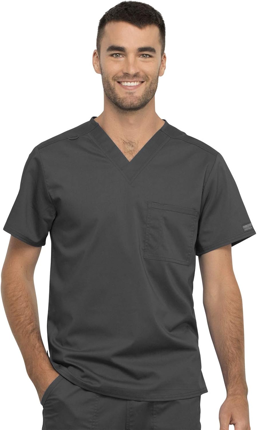 Cherokee Scrub Top for Women & Men - V-Neck Tuckable Shirt