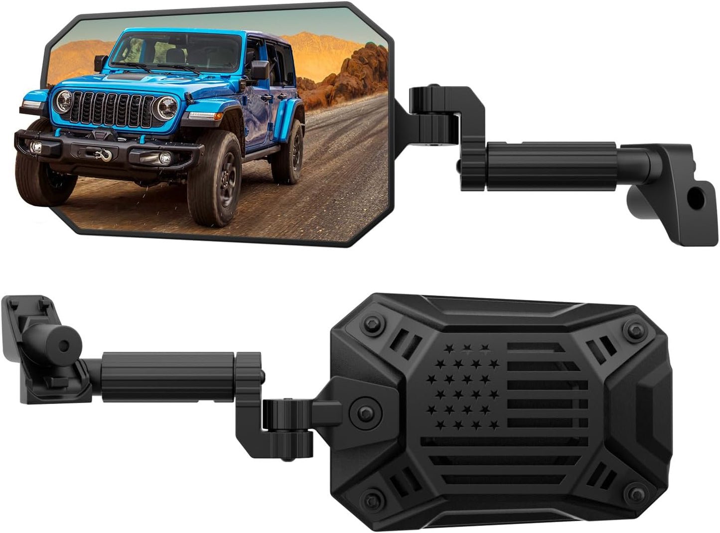 Wrangler JL Gladiator JT Mirrors Doors Off for Wider View & Stability