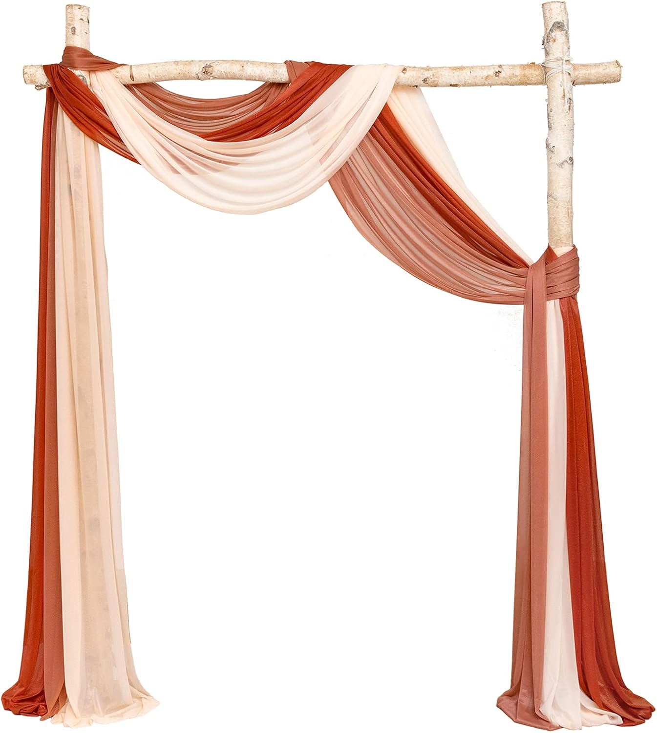 Ling's Moment Wedding Arch Draping Fabric for Fall Ceremonies