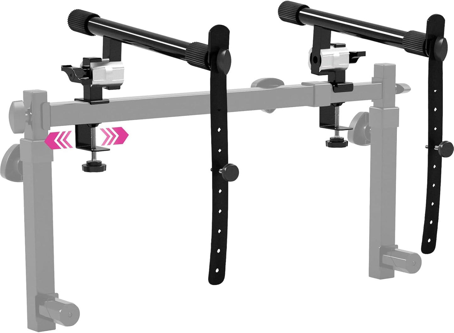 Adjustable 2 Tier Keyboard Arms - For 54-88 Key Synths