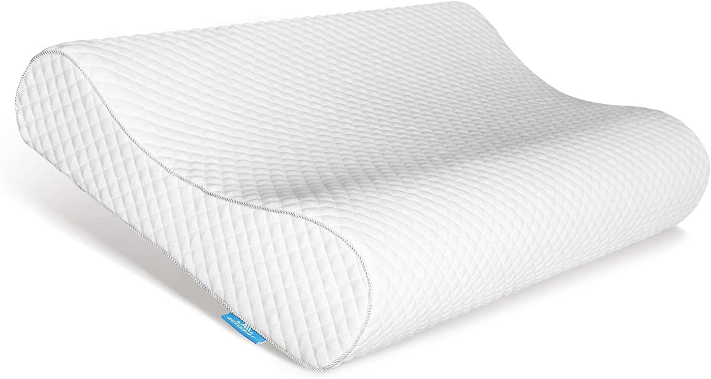 Ergonomic Memory Foam Pillow for Neck Pain Relief and Support