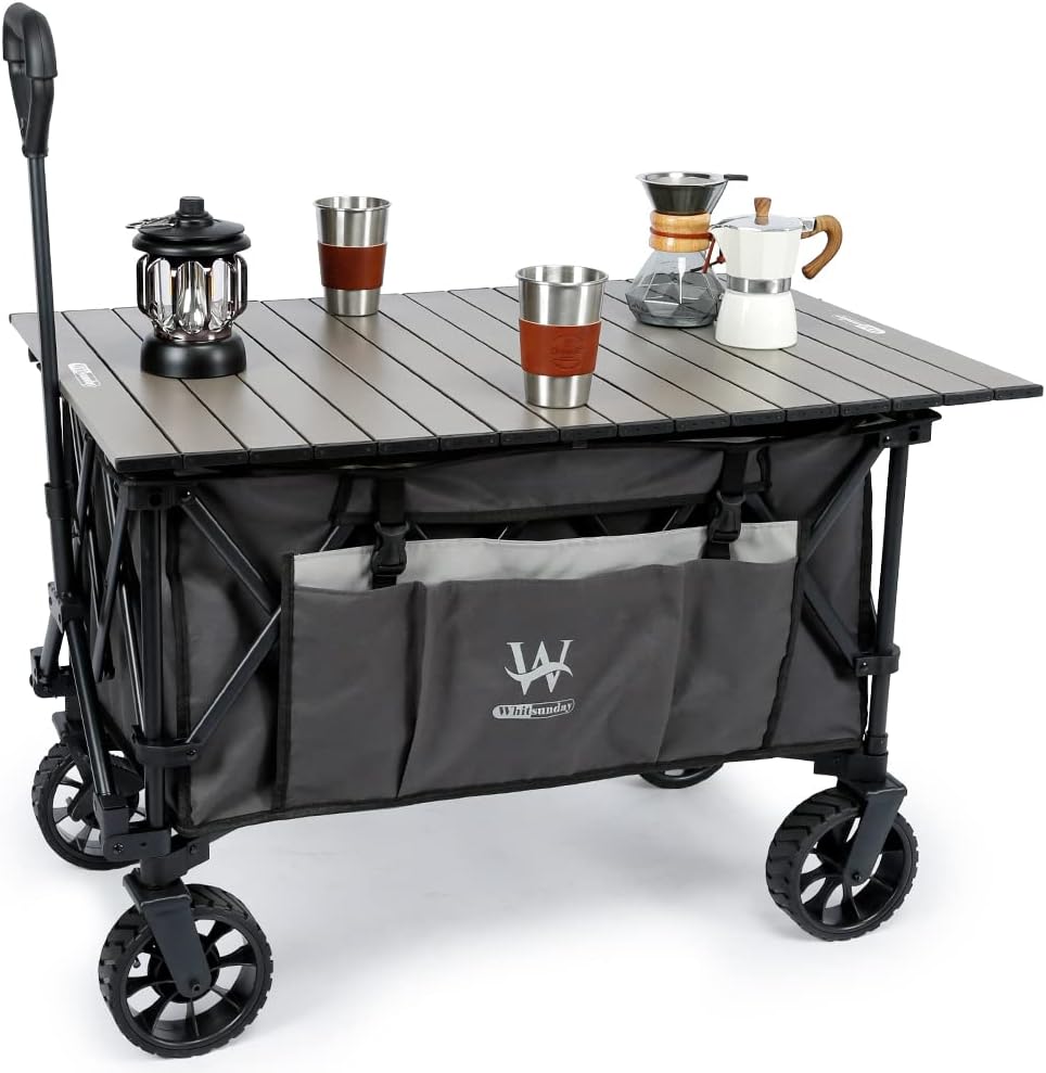 Whitsunday Folding Collapsible Utility Wagon for Outdoor Use