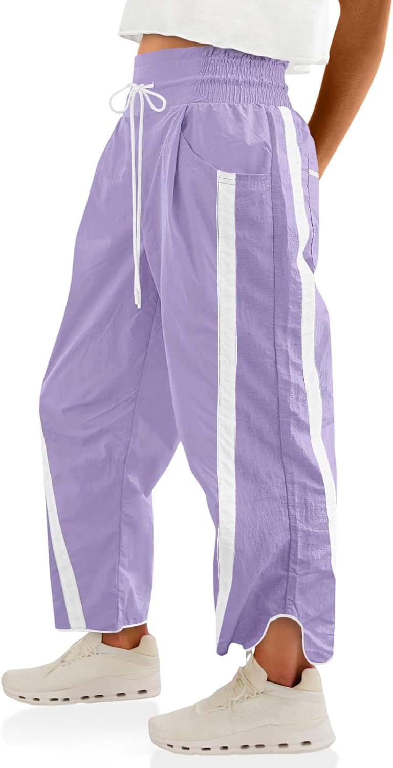 Fisoew Women's Baggy Wide Leg Pants for Casual Comfort