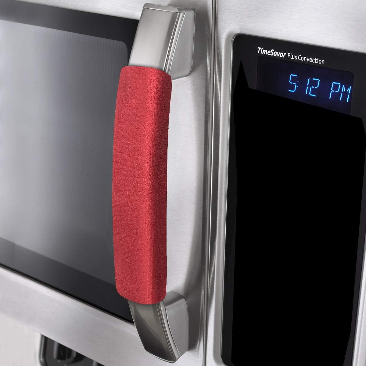 OUGAR8 Red Microwave Handle Covers - Keep Clean!