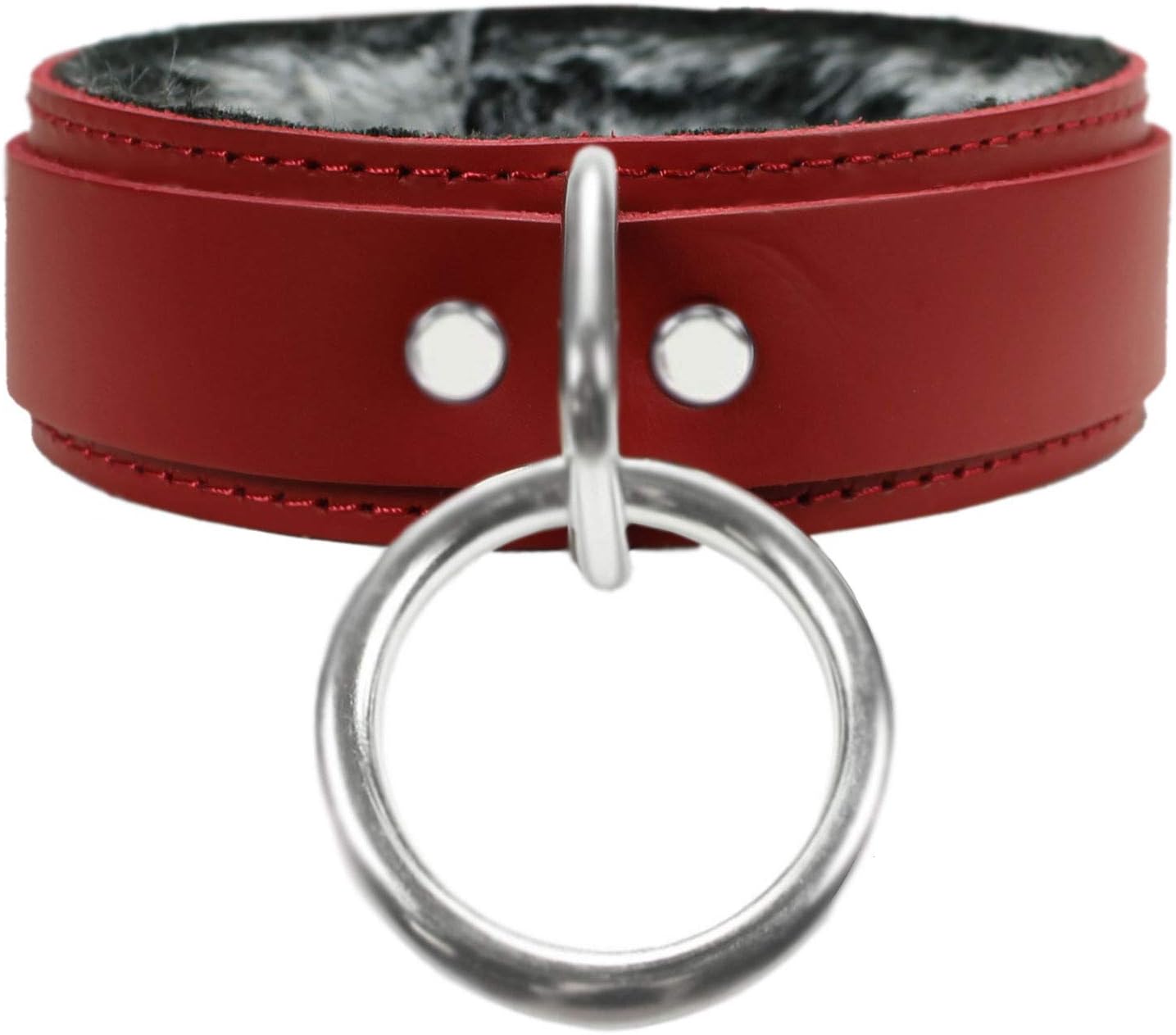 Avery V Leather Choker Collar for Women and Men - Gothic Style
