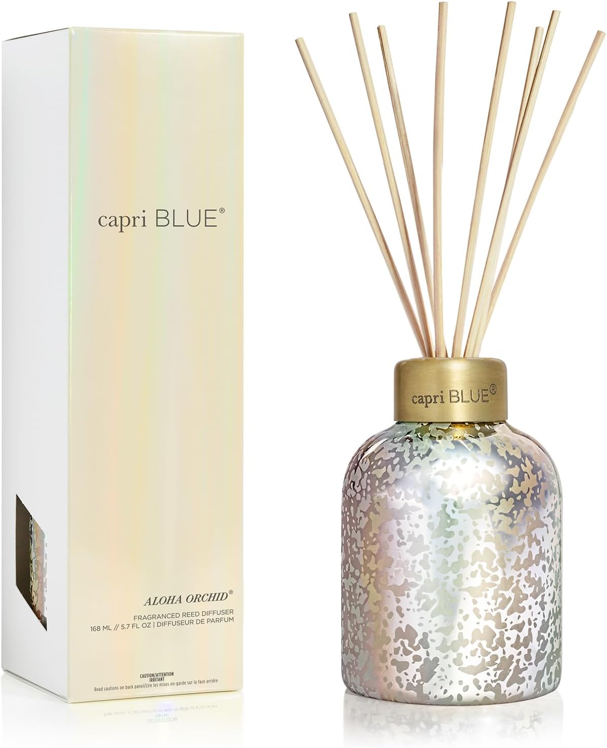 Capri Blue Aloha Orchid Reed Diffuser Set - Elegant Home Fragrance