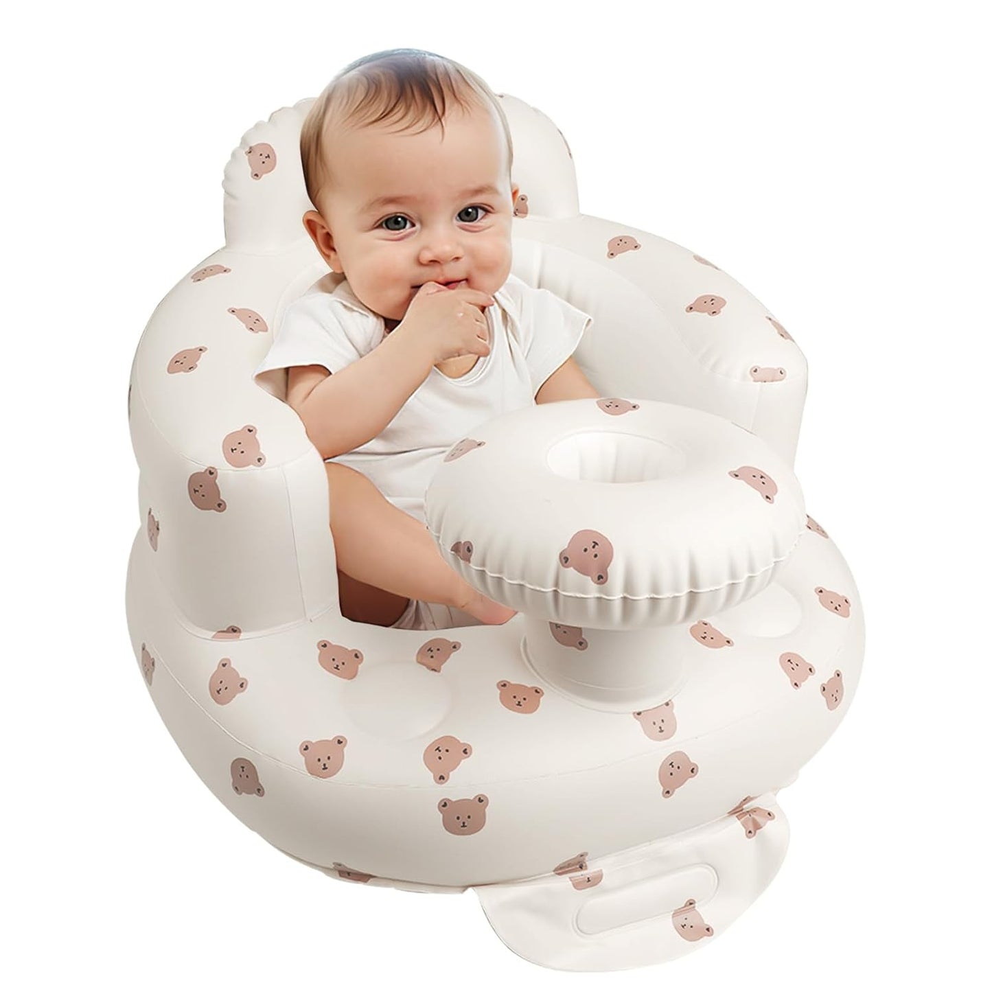 Portable Inflatable Baby Seat with Tray - Sit Up Support