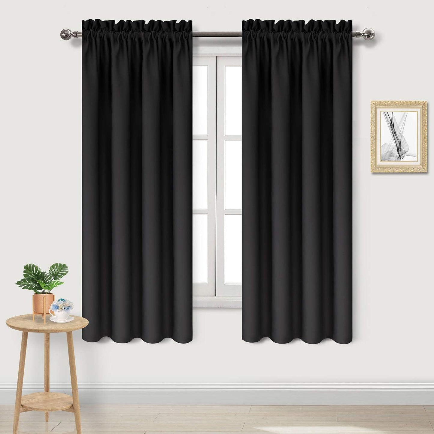 DWCN Blackout Curtains - Energy Efficient & Noise Reducing! 42x63 Inches, Set of 2
