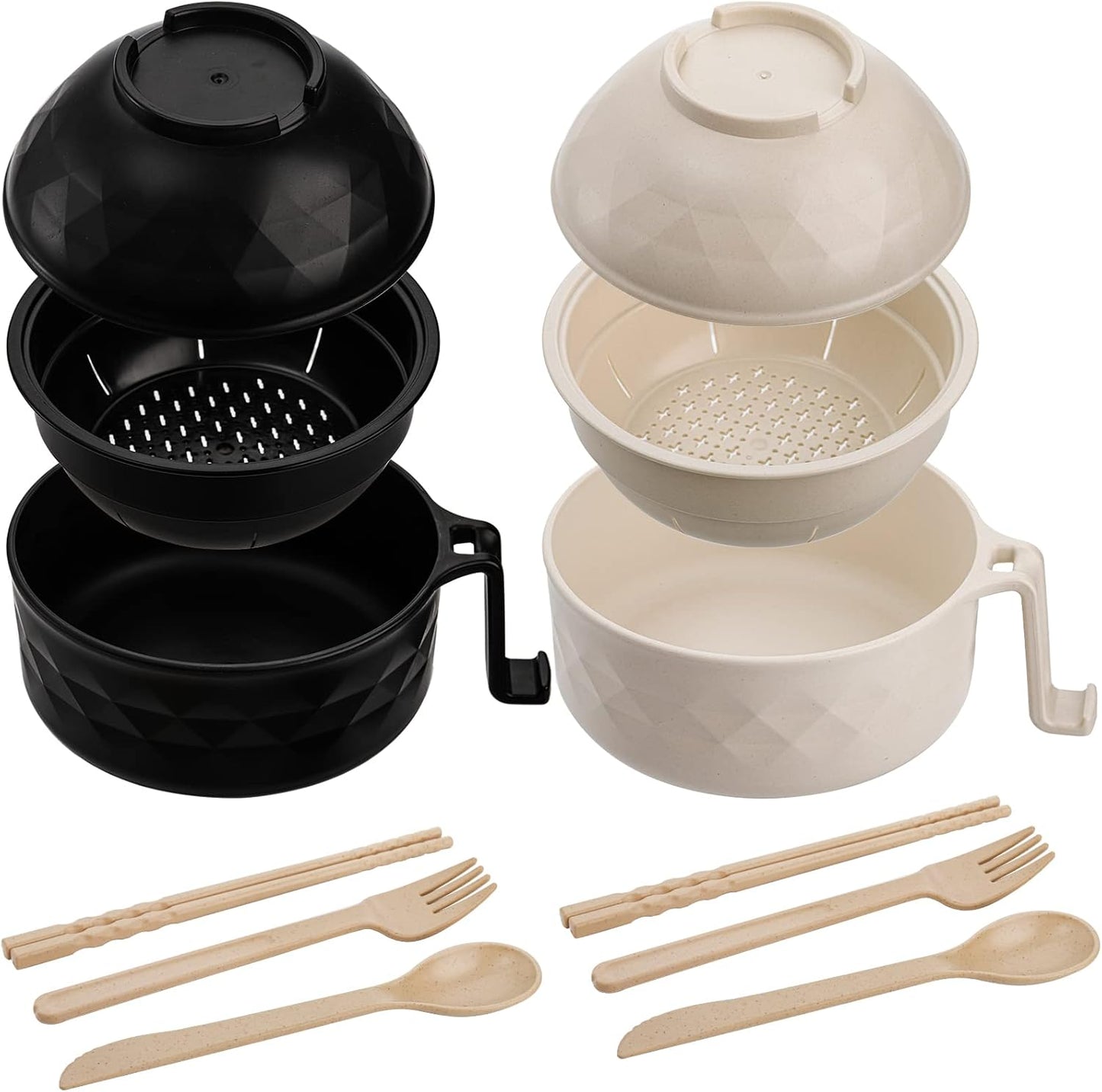 Okllen Microwave Ramen Cooker Set - Quick & Easy Noodles!