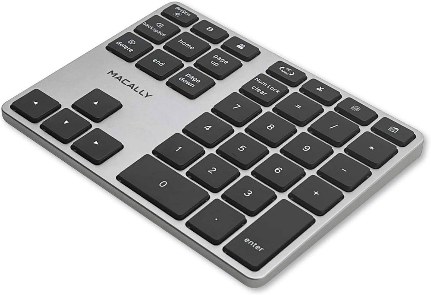 Macally Bluetooth Number Pad - Slim Aluminum Wireless Numpad