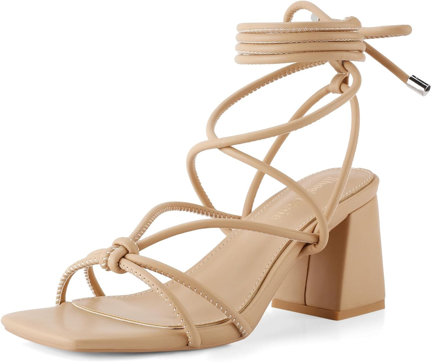 Shoe'N Tale Lace Up Heels for Women - Stylish Gladiator Sandals