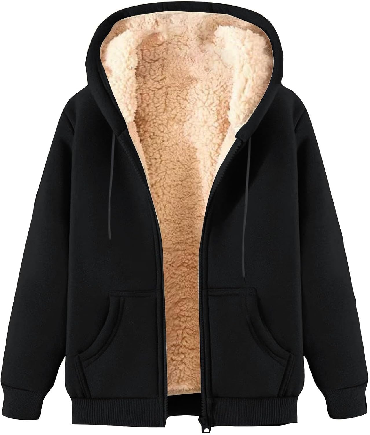 Warm Sherpa Hooded Jacket for Men