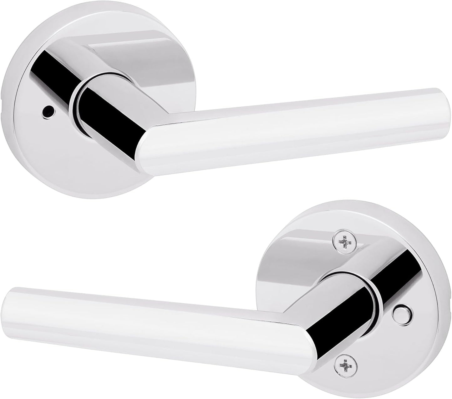 Kwikset Milan Interior Privacy Door Handle for Bedrooms and Baths