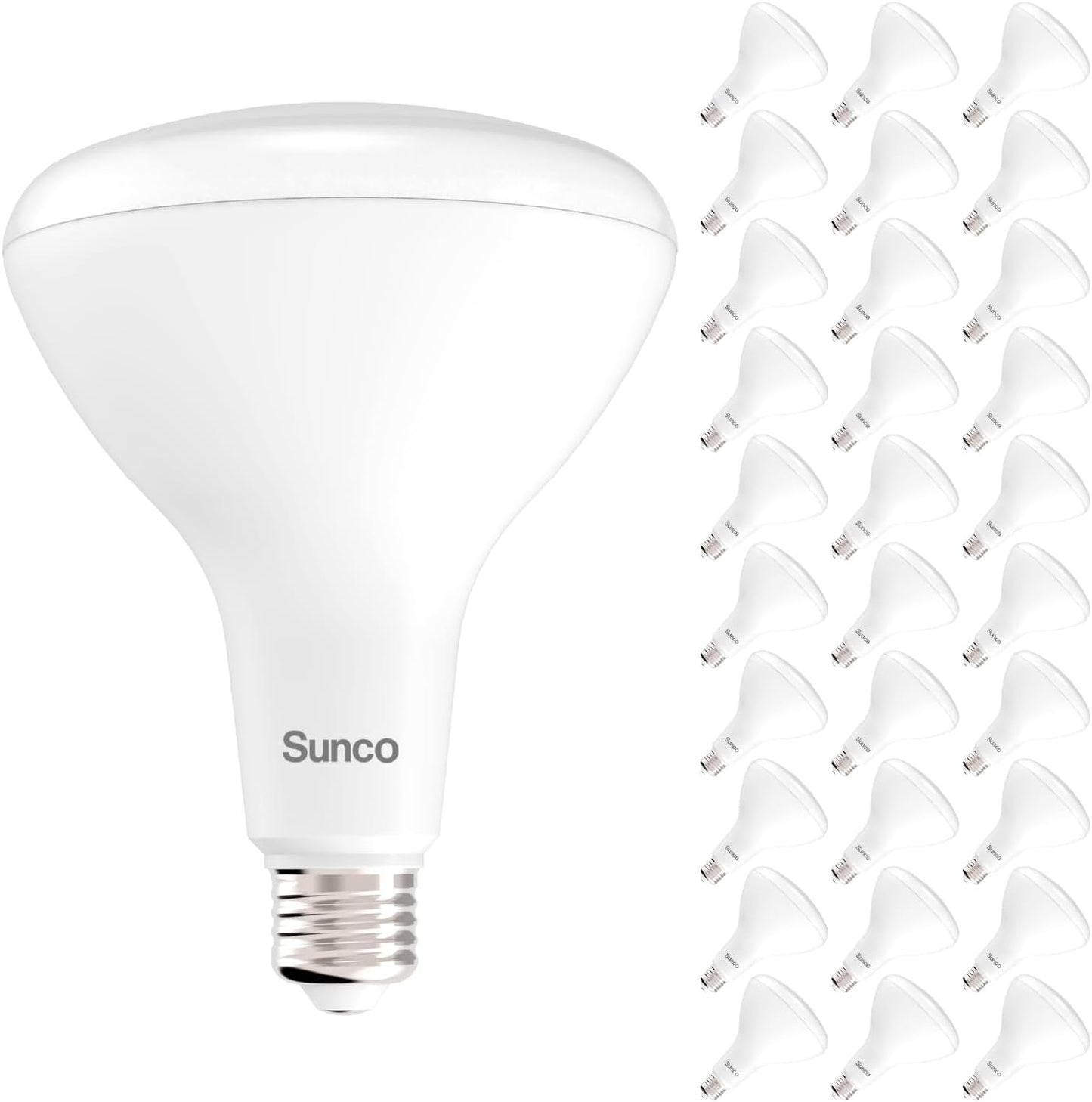 BR40 LED Light Bulbs - 30 Pack Indoor Flood Lights for Home