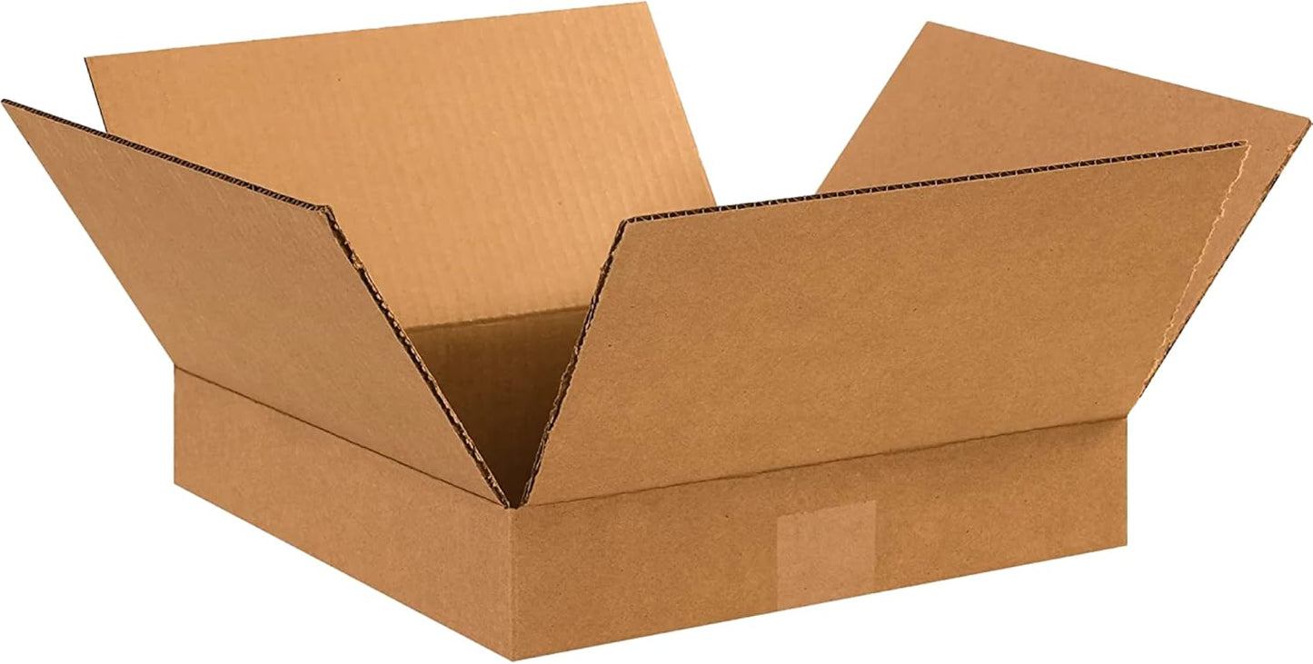 AVIDITI Shipping Boxes Medium 12x12x2 for Packing and Moving