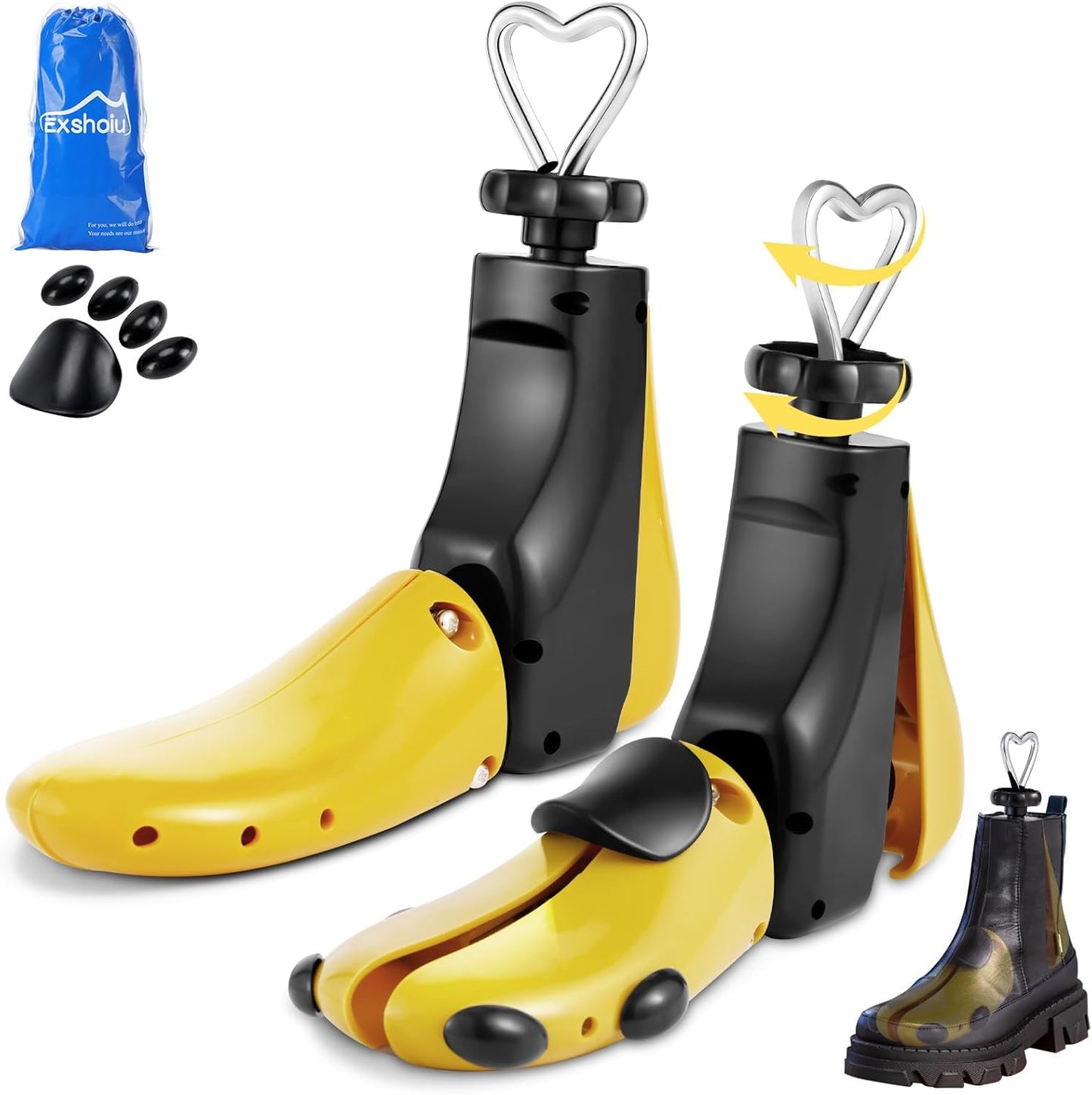 Shoe Stretcher for Men and Women - Adjustable Boot Widener