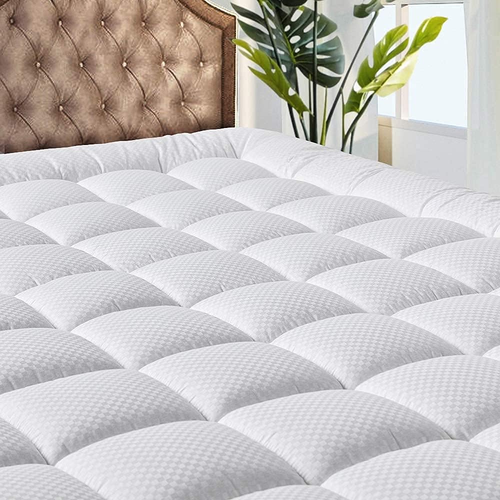 MATBEBY Cooling Full XL Mattress Pad - Deep Stretch & Soft