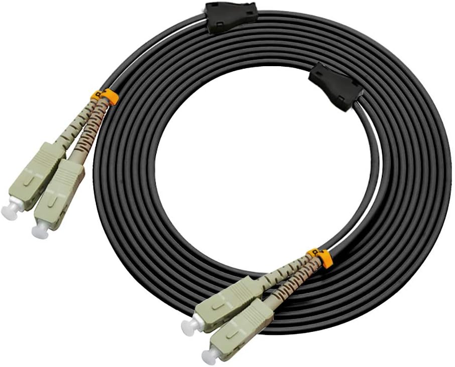 80FT SC to SC Outdoor Armored Duplex Fiber Optic Cable Jumper