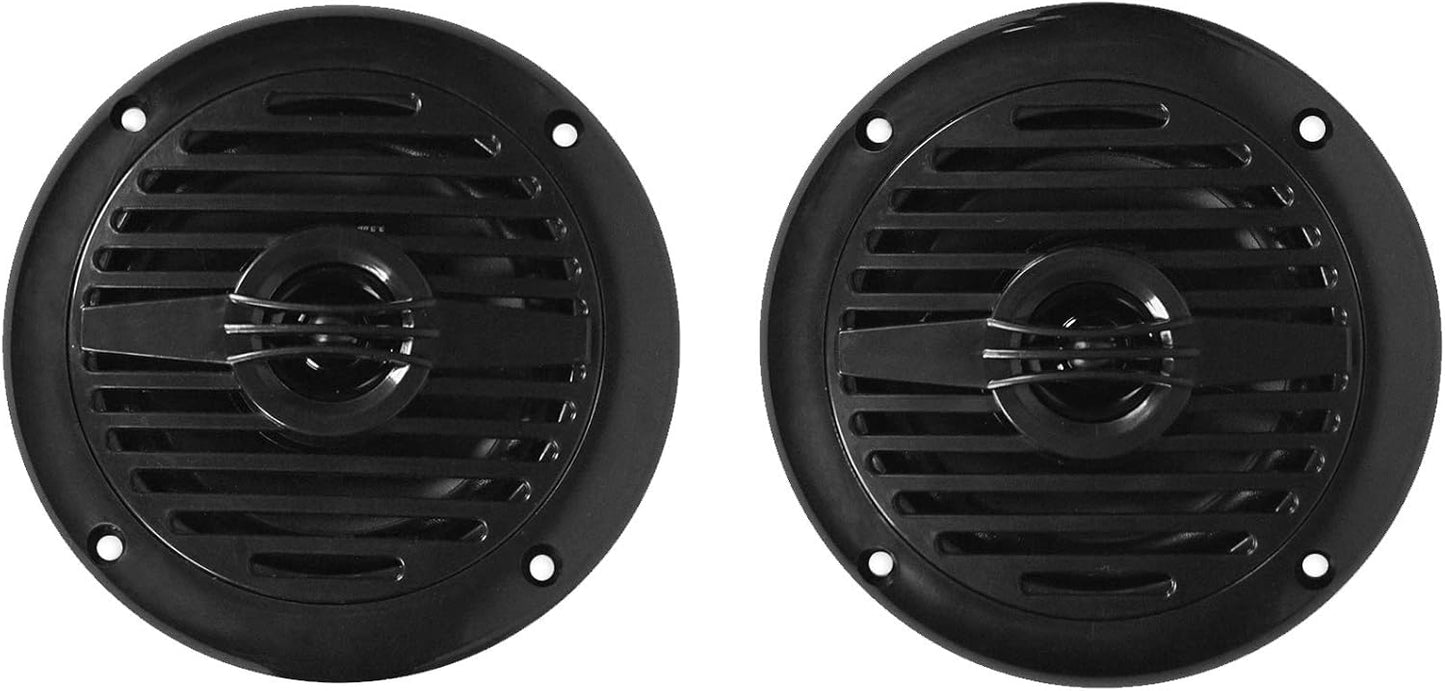 200W Rockville Marine Boat Speakers: Compact Power!
