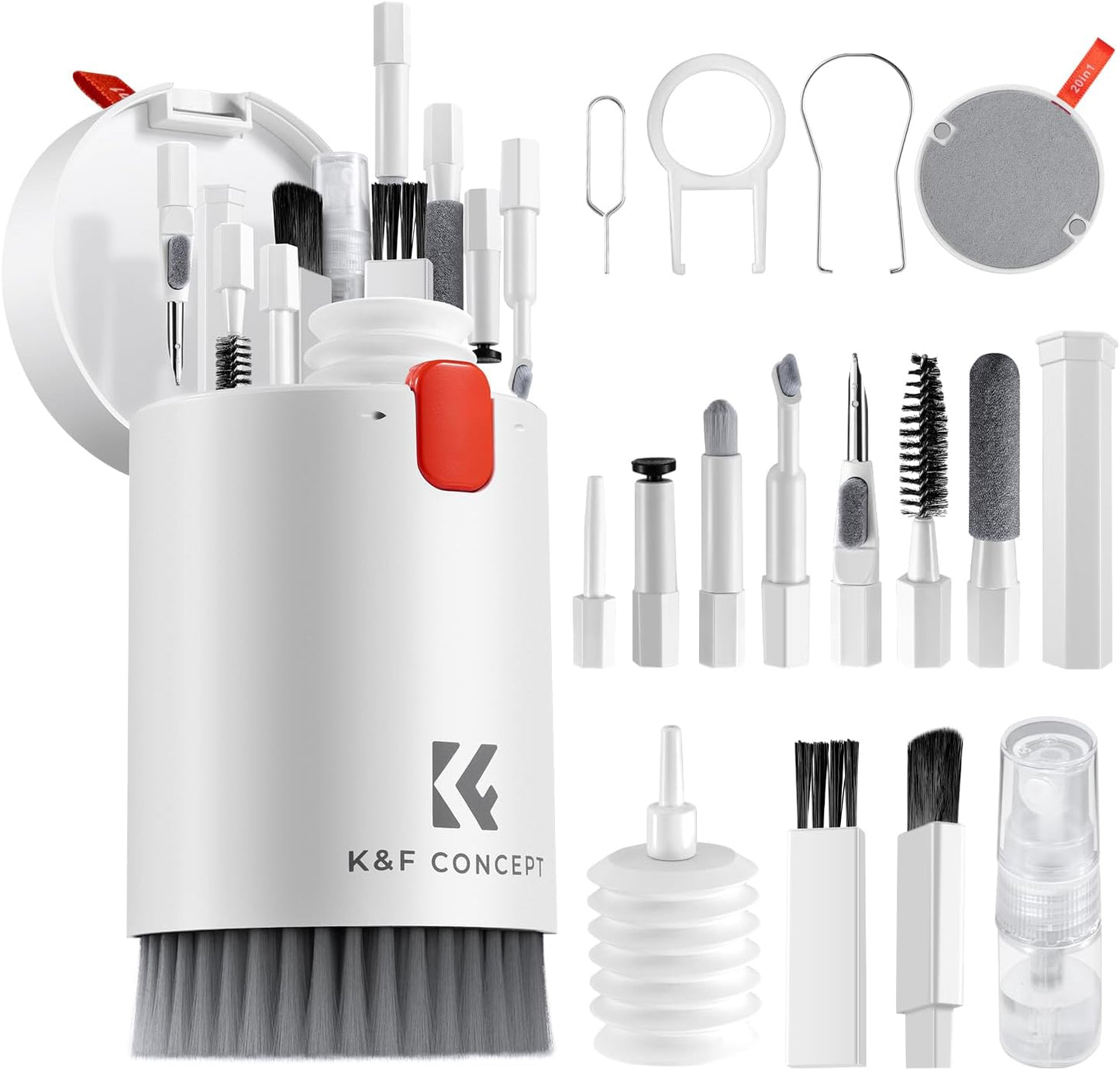 K&F Concept 20-in-1 Keyboard Cleaning Kit - Ultimate Electronics Cleaner