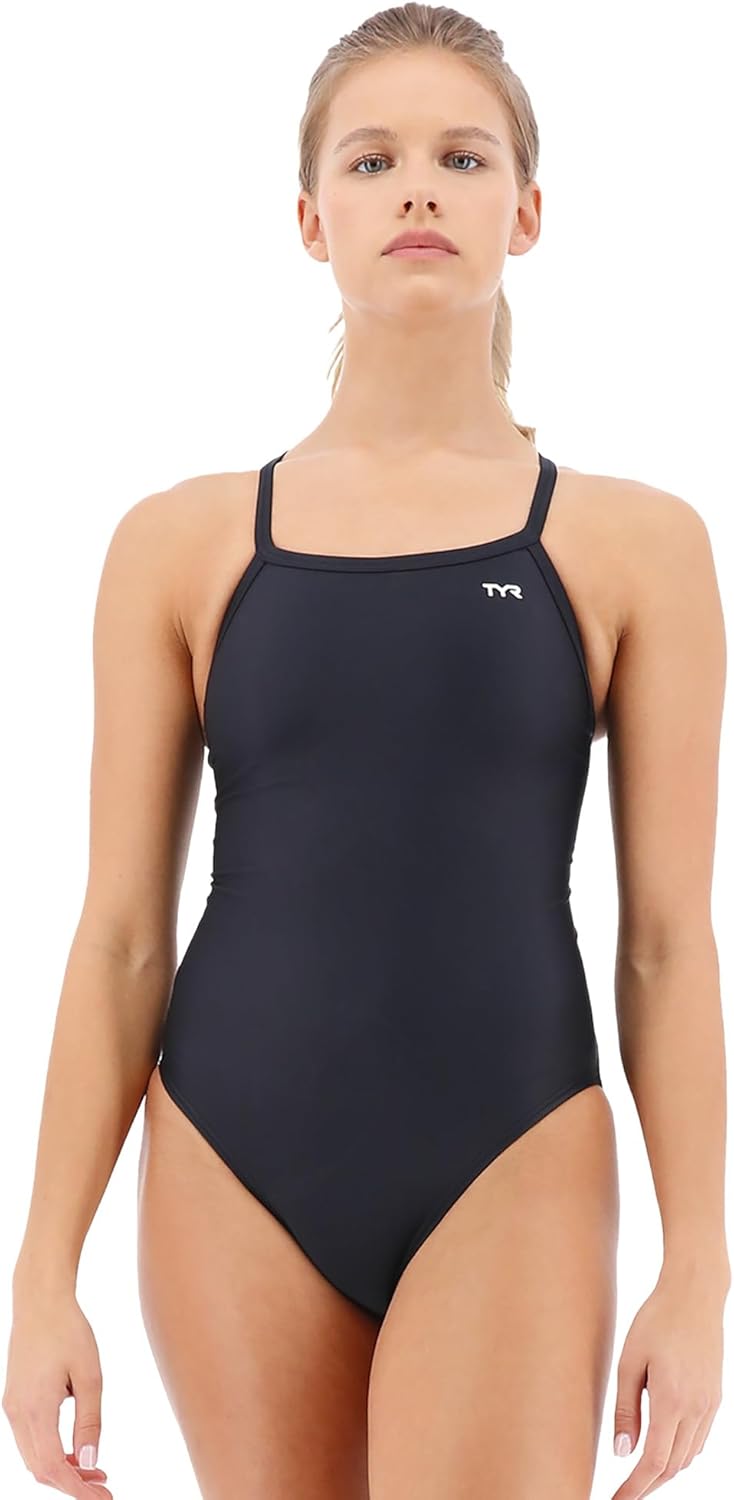 TYR Womens Tyreco Solid Diamondback Swimsuit for Athletes