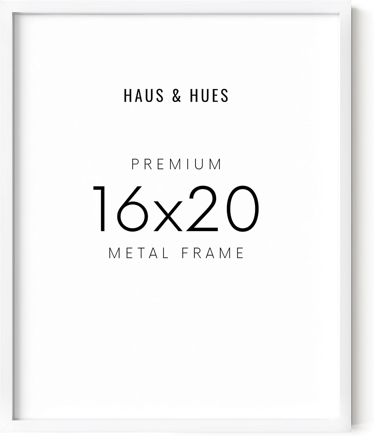 16x20 White Picture Frame for Art Prints and Photos Display