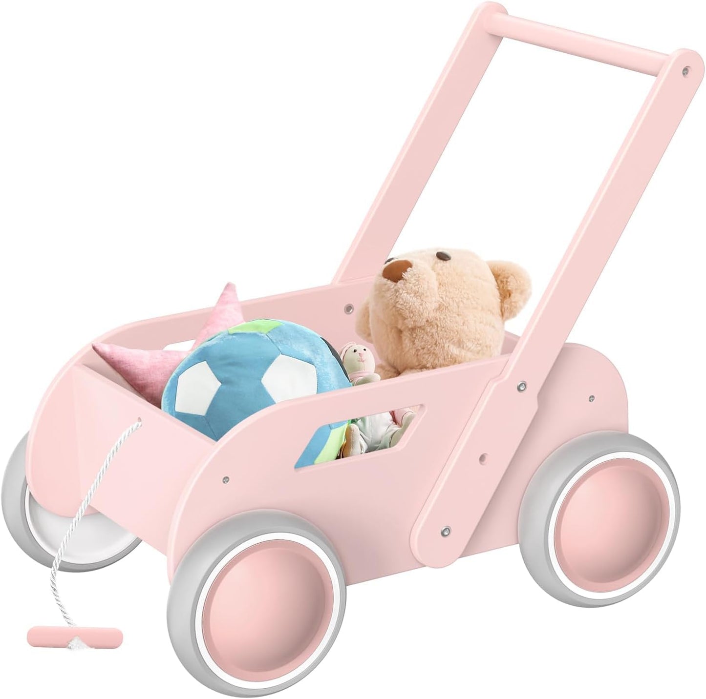 2025 HOMEKOL Wooden Baby Walker for Boys and Girls - Safe & Fun