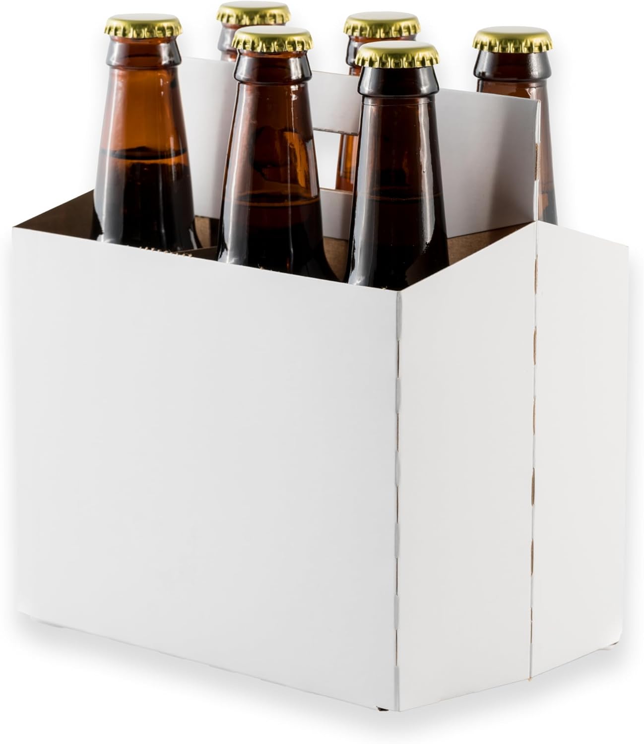 6pk Cardboard Carrier for 12oz Bottles - Durable and Sturdy